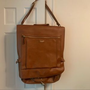 Vintage Faux Leather Garment/Suit Bag